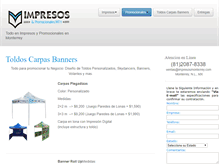 Tablet Screenshot of impresosmonterrey.com